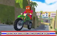 bloklu süper kahraman moto bisiklet sim Screen Shot 0