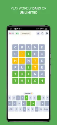 Wordly - Daily Word Game Screen Shot 0