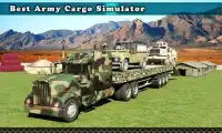 Army Cargo Truck Driving Screen Shot 4
