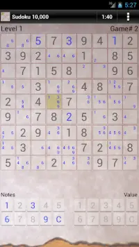 Sudoku 10,000 Trial Screen Shot 2
