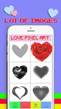 Love icon Pixel Art: Coloring by number Screen Shot 1