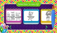 Coloring For Pj Masks - Colouring Book Screen Shot 1