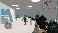 Zombie Battleground: Juegos de tiros Pixel FPS 3D Screen Shot 2