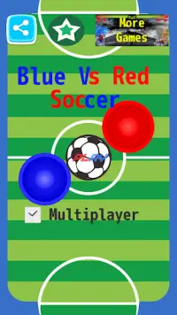 Blue Vs Red: Playing Football on Super Soccer Ball Screen Shot 3
