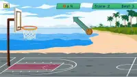 disparar Baloncesto Playa Screen Shot 2