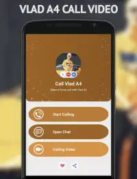 Vlad A4 Call Video and Chat Simulator Screen Shot 1
