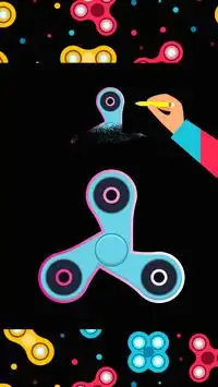 Draw Glow Fidget Spinner Screen Shot 3