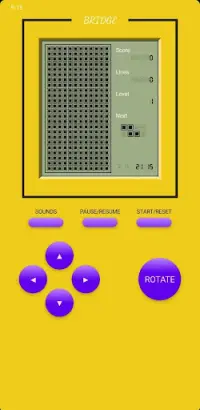 Old Brick Game - Tetris Screen Shot 1