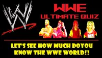 WWE Wrestling Quiz Screen Shot 0