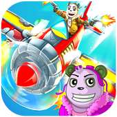 Panda Sky Go - Space invaders alien shooter free