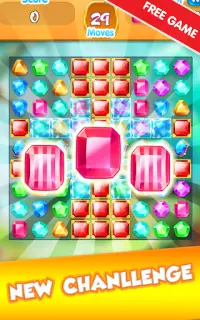 Jewels & Gems - King of Match 3 Puzzle Game Screen Shot 2