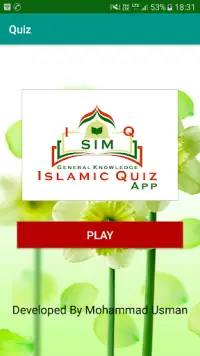 S.I.M. Islamic Quiz Screen Shot 0