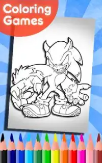 How To Color sonic the hedgehog (game for kids) Screen Shot 3