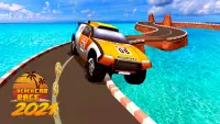 Car stunt game - Impossible Jeep drive 2021 Screen Shot 1