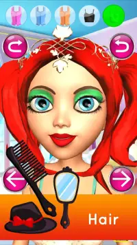 Princess 3D Salon: Girls Games Screen Shot 2