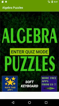 Algebra Puzzles Screen Shot 0