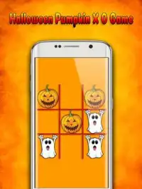 Calabaza de Halloween X O juego Screen Shot 2