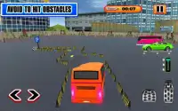 आधुनिक बस सिम्युलेटर पार्किंग 3 डी बस खेलों Screen Shot 2
