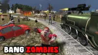 Zombie Survival: Shooting Train Sniper Attack Screen Shot 1