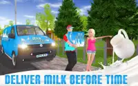 молоко доставка грузовик водитель молочный водител Screen Shot 0