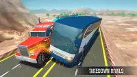 Jeu de course de bus vs course de camion Screen Shot 1