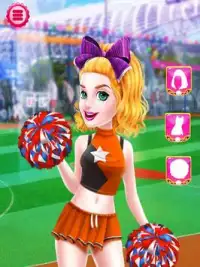 Cheerleader Girls Makeup - Be a Cricket Fan Screen Shot 2