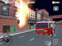 911 simulateur de camion de pompier: simulateur Screen Shot 0