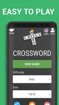 Crossword Puzzle Free Classic Word Game Offline Screen Shot 0