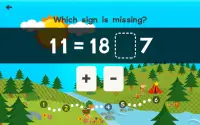 Animal Second Grade Math Games for Kids Free App Screen Shot 9