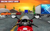 Moto Bike Race Highway Traffic Screen Shot 1
