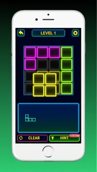 Glow Block Puzzle! Color Block Game Screen Shot 1