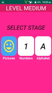 Match the Picture, Numbers, Alphabets | Brain Game Screen Shot 1