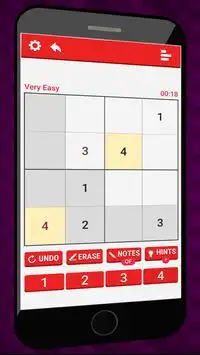 Sudoku Red: sudoku gra za darmo Screen Shot 2