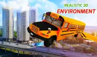 Racing School Bus in Air 2017 Screen Shot 3