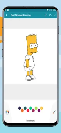 Bart Simpson Coloring Screen Shot 3