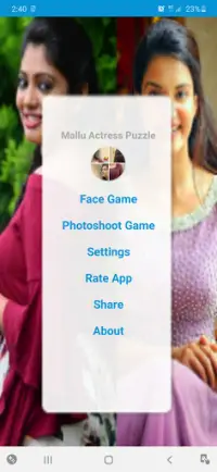 Mallu Actress Game | Malayalam Heroines Screen Shot 0