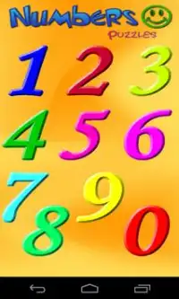 Numbers Puzzles for kids Screen Shot 0