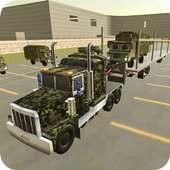 Army Car Transporter Truck
