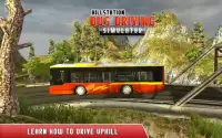 Hill climb bus driving : mountain bus simulator Screen Shot 1