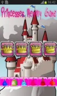 Princesses Memory Game Screen Shot 0
