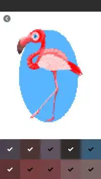 Flamingo Coloring By Number - Pixel Screen Shot 3