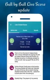 Cricket LIVEscores Screen Shot 1