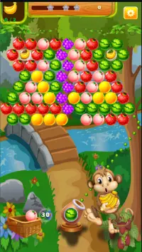Bubble Monkey Fruits Screen Shot 1