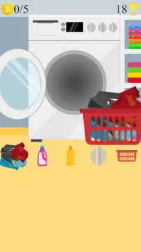 कपड़े धोने कपड़े धोने की मशीन खेल Screen Shot 1