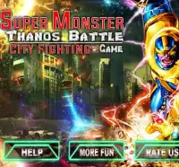 Super Monster Thanos Battle - City Fighting Game Screen Shot 7