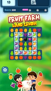 Fruits Farm Land Crush : Puzzle Game Screen Shot 2