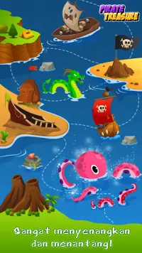 Harta Karun Bajak Laut 💎 Permainan Mencocokkan 3 Screen Shot 4