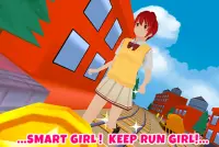 Anime Girl Subway Train Run Screen Shot 1