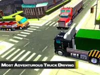3D مدينة شاحنة بضائع النقل Screen Shot 6