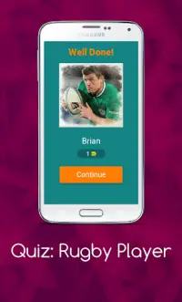 Rugby Players Picture Quiz Game Screen Shot 1